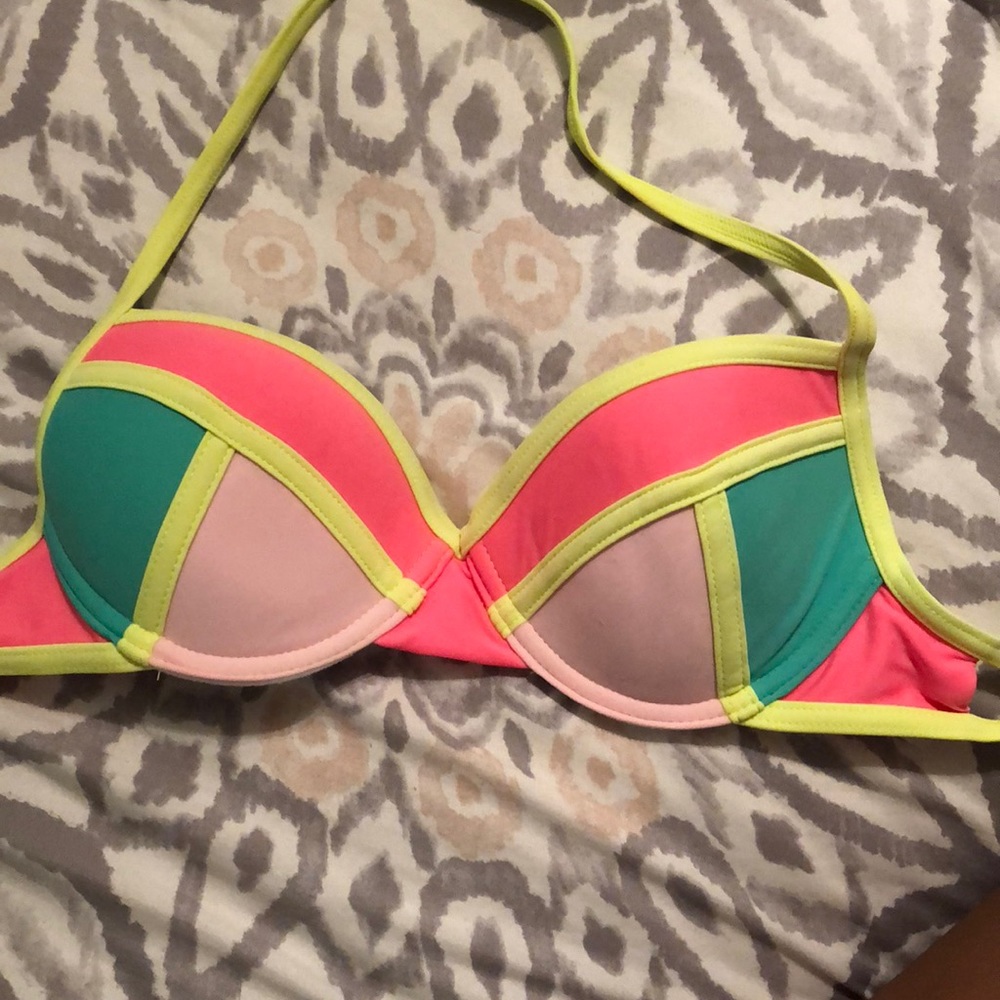 Muti-color bikini top